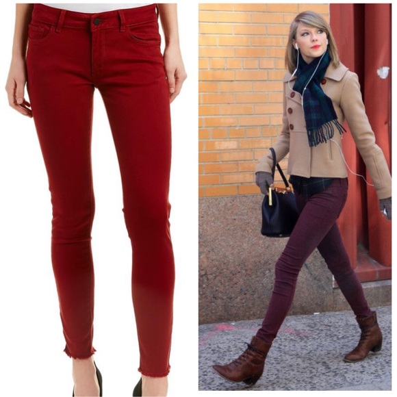 DL1961 Denim - DL1961 Tabasco Emma Legging Burgundy Red Stretch